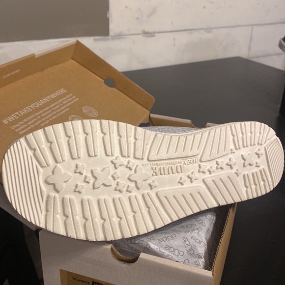 Ladies Hey Dude WENDY size 8 CHAMBRAY Blue/White - Picture 3 of 4